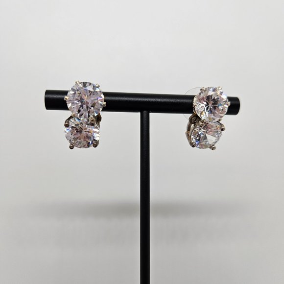 Cubic Zirconia Drop Earrings - Picture 7 of 9